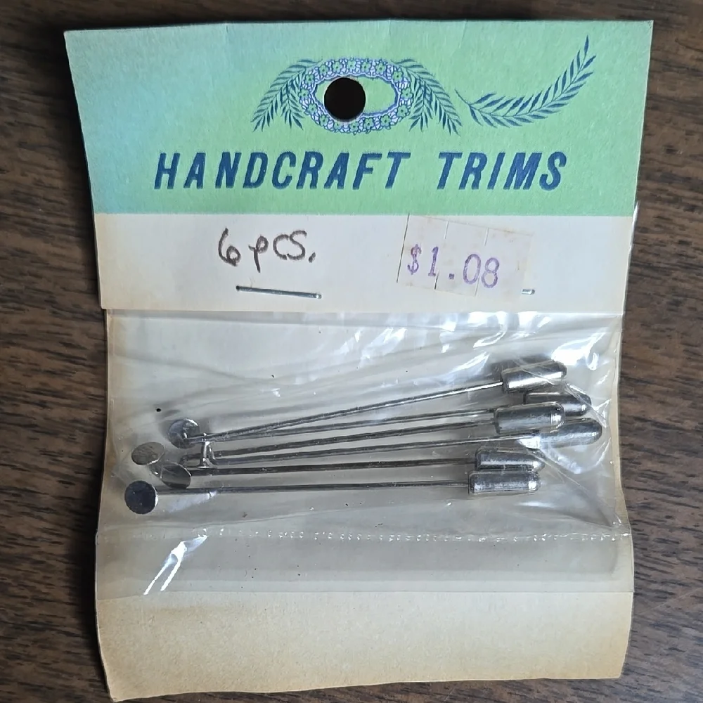 Metal Lapel Stick Pin/Brooch Bases (192 pc) - Picture 5 of 7